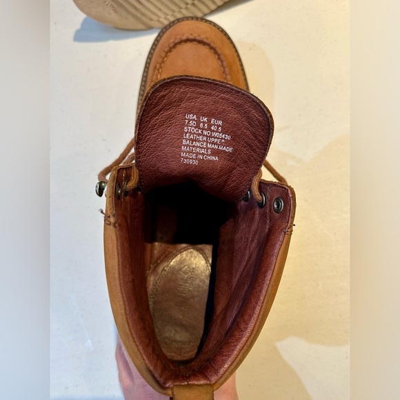 Wolverine 1883 Men’s Moc Toe Soft Leather Tan Work Boot W05430 Size 7 1/2 - Picture 5 of 10